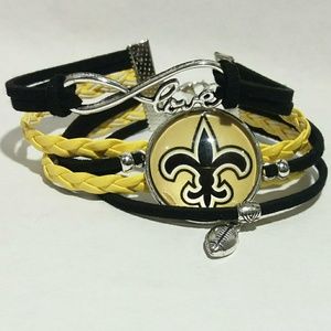 NFL New Orleans Infinity Bracelet